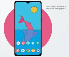 Flat Circle - Icon Pack Affiche