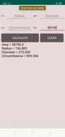 Circle calculator + Arc Calcul captura de pantalla 2