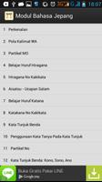 Modul Bahasa Jepang screenshot 1