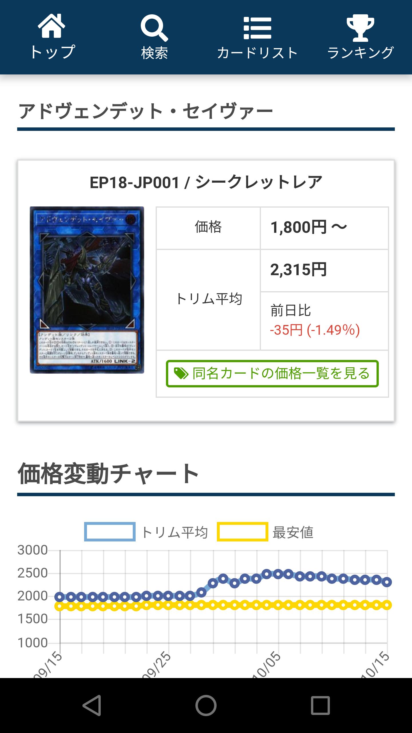 Android 用の 遊戯王カードの価格比較 トレカ指数 Apk をダウンロード Android 用の 遊戯王カードの価格比較 トレカ指数 Apk をダウンロード