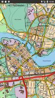 Kajaani Map постер