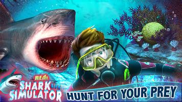 Real Shark Life - Shark Sim پوسٹر