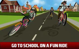 ركوب مدرسة ثانوية ركوب الدراجات - سباق الدراجات تصوير الشاشة 3