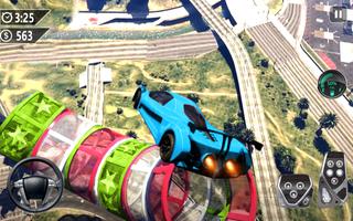 超级坡道汽车跳跃3D：汽车特技 截图 2