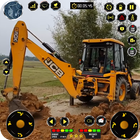 xây dựng đường jcb trò chơi 3d biểu tượng