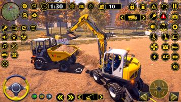 Straßenbau jcb Spiele 3d Plakat