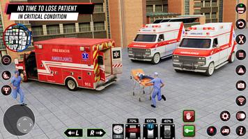 US Emergency Ambulance Sim 3d capture d'écran 2