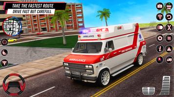 US Emergency Ambulance Sim 3d capture d'écran 3