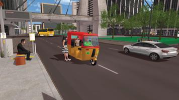 City TukTuk Auto Rickshaw Game screenshot 3