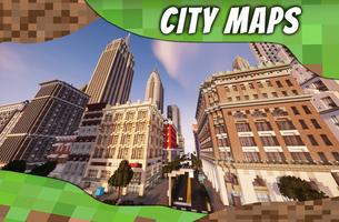 City maps for MCPE. Modern cit poster