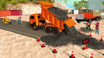 Highway road construction game Plakat