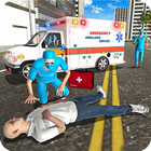 Conduite d'ambulance sauvetage icône