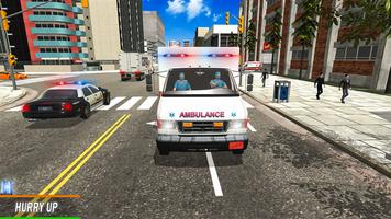 City Ambulance Driving Games স্ক্রিনশট 2