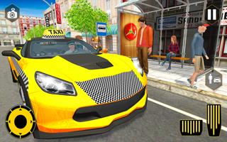 City Taxi Car Simulator Affiche