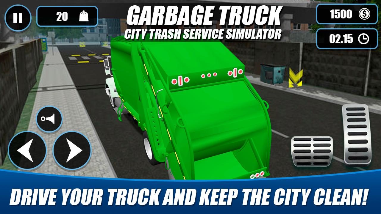 Garbage Truck - City Trash Service Simulator ス ク リ-ン シ ョ ッ ト 3.