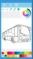 City Bus Coloring Book poster