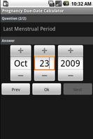 Pregnancy Due Dates Calculator capture d'écran 1