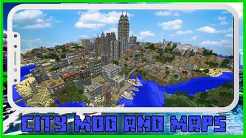 City Maps Minecraft Mod Affiche