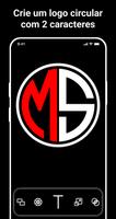 Logotipo com texto circular imagem de tela 1
