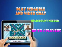 Poster Words & Video Chat - Scrabble