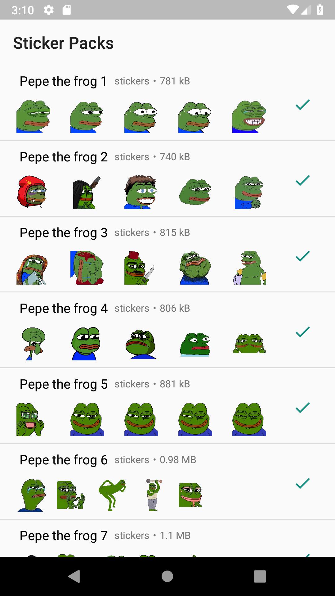 Wastickerapps Pepe The Frog Stickers For Whatsapp For Android