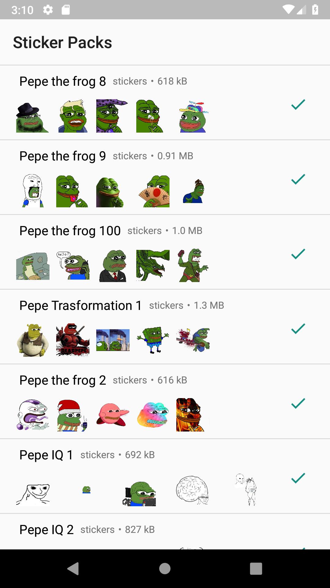 Wastickerapps Pepe The Frog Stickers For Whatsapp For Android