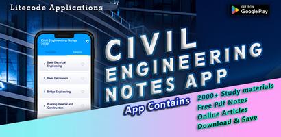 Civil Engineering Notes Affiche