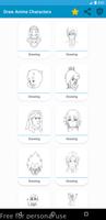 Draw Anime Characters Cartaz