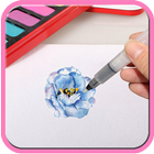 Icona Come disegnare fiori passo dop