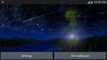 Meteorlar yıldızlı Wallpaper Ekran Görüntüsü 2