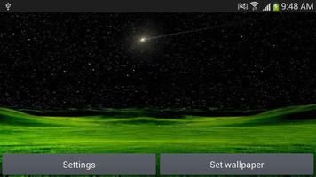Meteors star night wallpaper syot layar 3