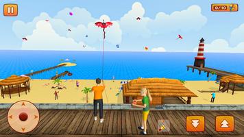 pipa combate 3D: Kite Game Cartaz
