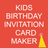 Kids Birthday Invitation Maker APK