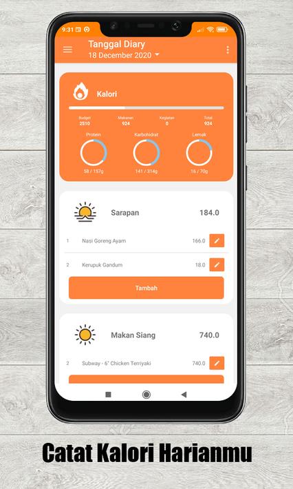 Hitung Kalori for Android - APK Download