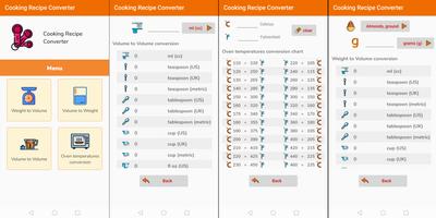 Cooking Recipe Converter Affiche