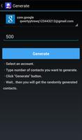 Contacts Generator اسکرین شاٹ 1