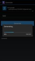 Contacts Generator captura de pantalla 2