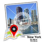 Add Watermark On Photos - date Stamp & GPS Camera icône