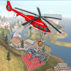 Pilote de transport d'animaux en hélicoptère icône
