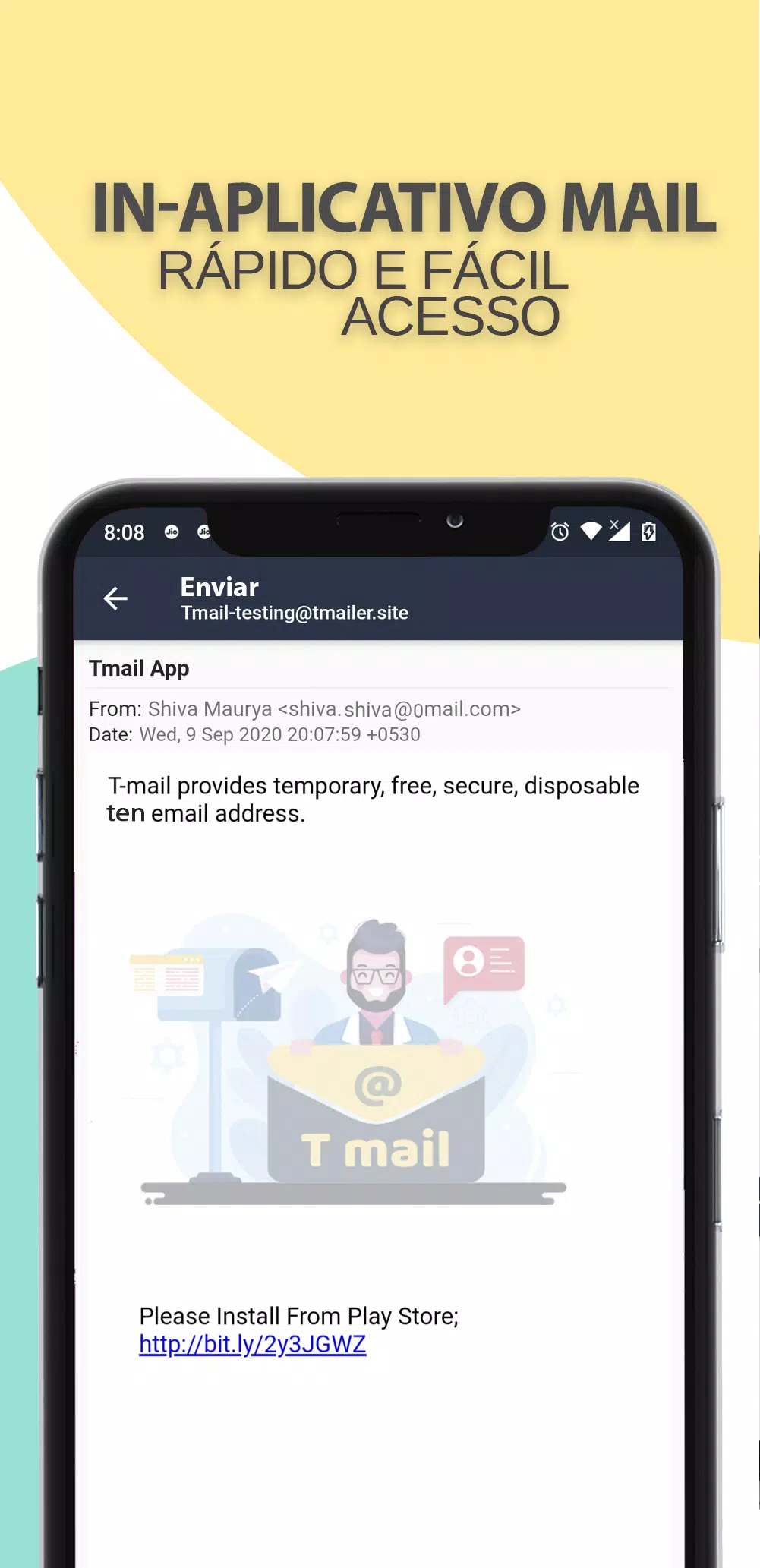 Download do APK de T Mail - E-mail Temporário para Android