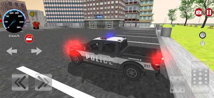 American Police Truck Plakat