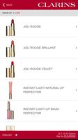 Clarins producten bibliotheek screenshot 1