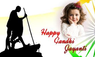Gandhi Jayanti Photo Frame poster