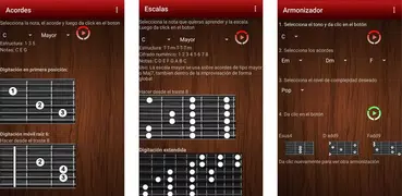 Acordes de guitarra y escalas