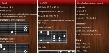 Glossário de acordes e escalas