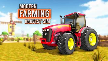 Poster Village Farming Harvester Game 2020