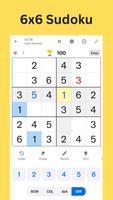 6x6, 9x9, 12x12, 16x16 Sudoku poster