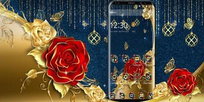 Classic red and gold rose theme screenshot 3