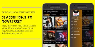 Classic 106.9 Fm Monterrey Classic Rock 📻 截图 1