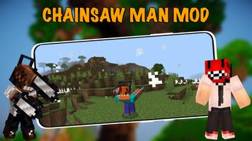 Chainsaw Man Mod For Minecraft Affiche